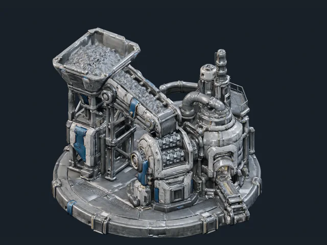 Metal Refinery structure design from Lunar Protocol